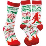  Naughty Nice Decisions Socks