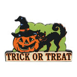 Department 56 Halloween Cross Product Trick or Treat Sign Accessory