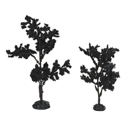 Department 56 Snow Village Halloween Foreboding Crowns Trees