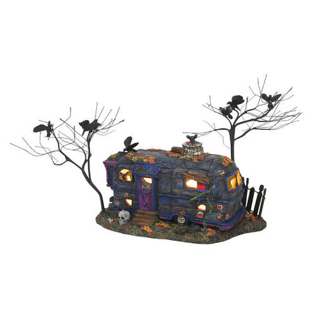 Department 56 Snow Village Halloween Cackling Crow Caravan