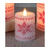 Frosty & Red Star Medium Votive Pillar Flameless Candle