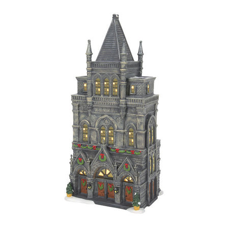 Department 56 Dickens' Village St James Hall Lit Building