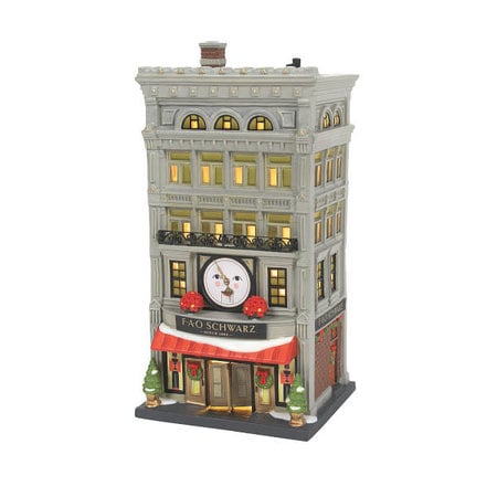 Department 56 Christmas in City FAO Schwarz Lit Building