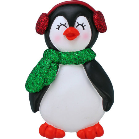 Personal Name Ornament Penguin: Evelyn
