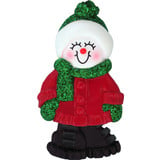  Personal Name Ornament Snowperson with Boots: Riley