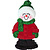 Personal Name Ornament Snowperson with Boots: Natalie