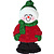 Personal Name Ornament Snowperson with Boots: Faith