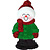 Personal Name Ornament Snowperson with Boots: Aaron