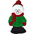 Personal Name Ornament Snowperson with Boots: Most Loved Dad