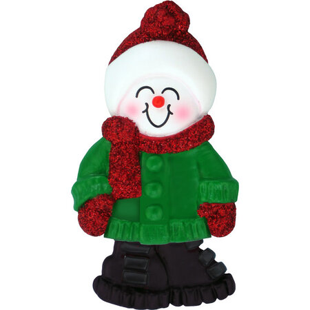 Personal Name Ornament Snowperson with Boots: Michael