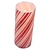 Multi Stripe LED Candy Cane Pillar Candle