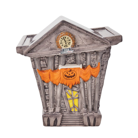 Department 56 Nightmare Before Christmas Halloween Town City Hall Lit House