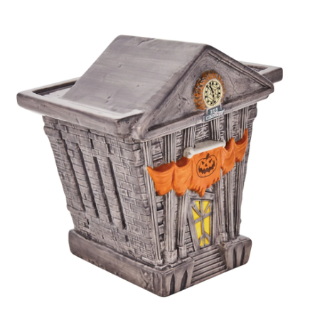Department 56 Nightmare Before Christmas Halloween Town City Hall Lit House