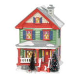 Department 56 National Lampoon Aunt Bethany's House Lit Building