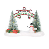 Department 56 Snow Village Festive Christmas Gate