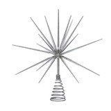  Silver Burst Treetopper with Spikes on a Spring