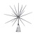 Silver Burst Treetopper with Spikes on a Spring