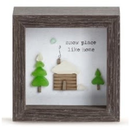 Pebble Prints Snow Place Like Home Pebble Prints Shadow Box