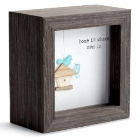 Pebble Prints Home is Where Mom Is Pebble Prints Shadow Box