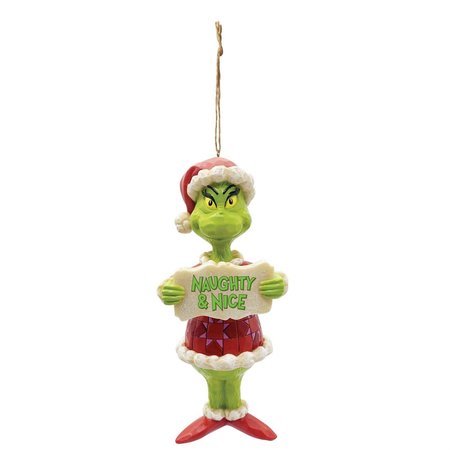 Jim Shore Jim Shore Grinch Naughty & Nice Ornament