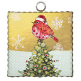  Mini Gallery Red Bird Tree Topper Wall Art