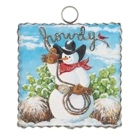 Mini Gallery Howdy Snowman Wall Art