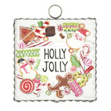 Mini Gallery Holly Jolly Wreath Wall Art