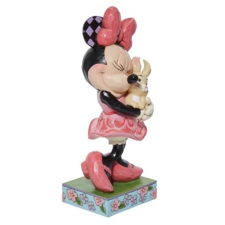 Jim Shore Jim Shore Minnie Holding Bunny Sweet Spring Snuggle Figurine