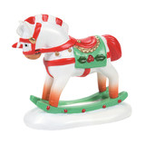 Department 56 Village Cross Product Candy Cane Rocking Horse Accessory
