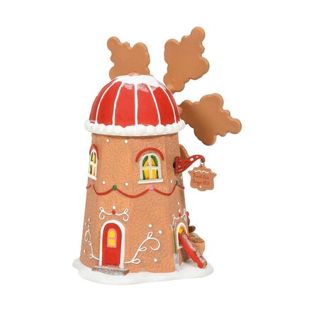 Department 56 North Pole Gingerbread Cookie Mill Lit Building