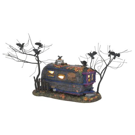 Department 56 Snow Village Halloween Cackling Crow Caravan