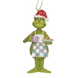 Jim Shore Jim Shore Grinch in Apron with Cookies Ornament