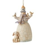 Jim Shore Jim Shore White Woodland Snowman Ornament