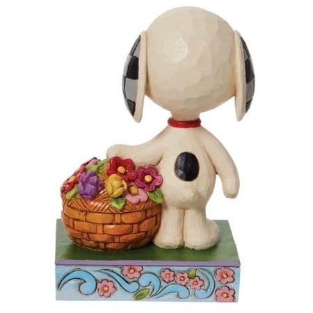 Jim Shore Jim Shore Snoopy Basket of Tulips Figurine
