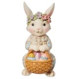 Jim Shore Jim Shore Pint Bunny with Floral Crown Figurine