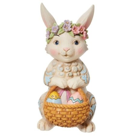 Jim Shore Jim Shore Pint Bunny with Floral Crown Figurine