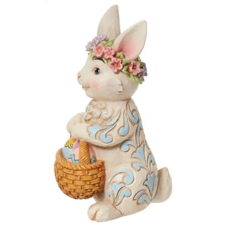 Jim Shore Jim Shore Pint Bunny with Floral Crown Figurine