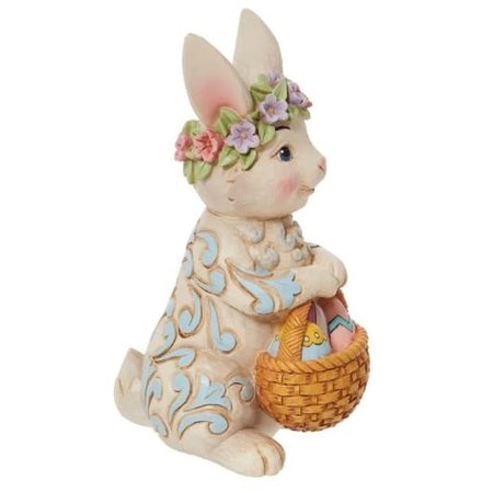 Jim Shore Jim Shore Pint Bunny with Floral Crown Figurine