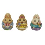 Jim Shore Jim Shore Set of 3 Mini Bunny Eggs Figurines