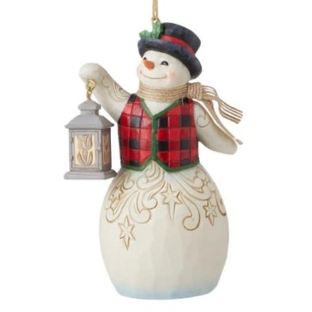 Jim Shore Jim Shore Snowman with Lantern Ornament