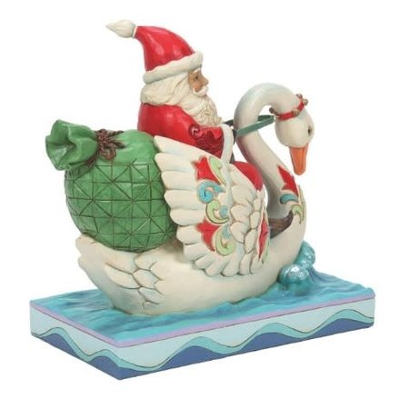 Jim Shore Jim Shore Santa Riding Swan Figurine