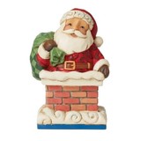 Jim Shore Jim Shore Mini Santa in Chimney Figurine