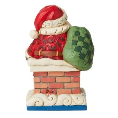 Jim Shore Jim Shore Mini Santa in Chimney Figurine