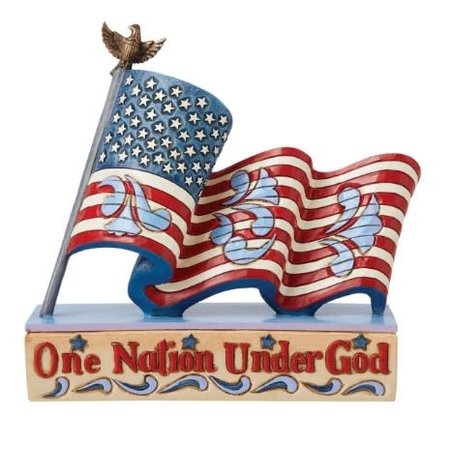 Jim Shore Jim Shore Patriotic One Nation Flag Figurine