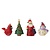 Jim Shore Jim Shore Set of 4 Mini Ornaments