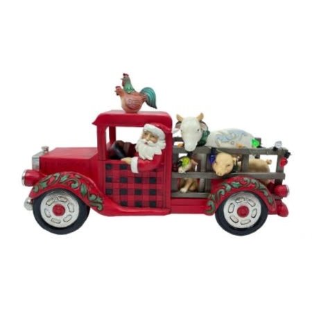 Jim Shore Jim Shore Santa Driving Truck Figurine