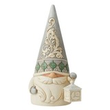 Jim Shore Jim Shore White Woodland Gnome with Lantern Figurine