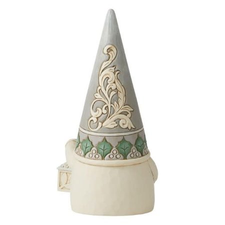 Jim Shore Jim Shore White Woodland Gnome with Lantern Figurine