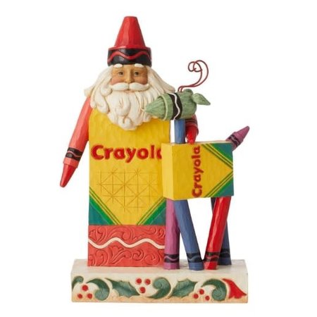 Jim Shore Jim Shore Crayola Santa with Reindeer Figurine