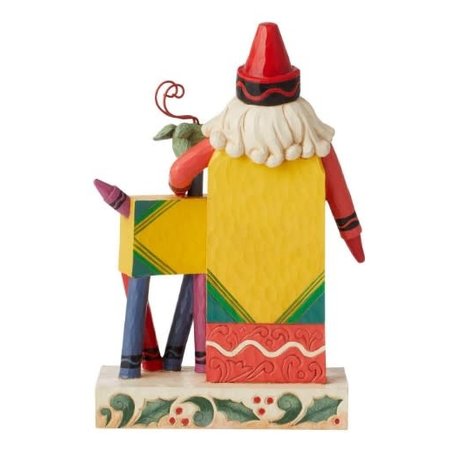 Jim Shore Jim Shore Crayola Santa with Reindeer Figurine